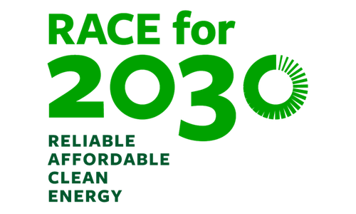 Logo Race for 2030 Reliable Affordable Clean Energy