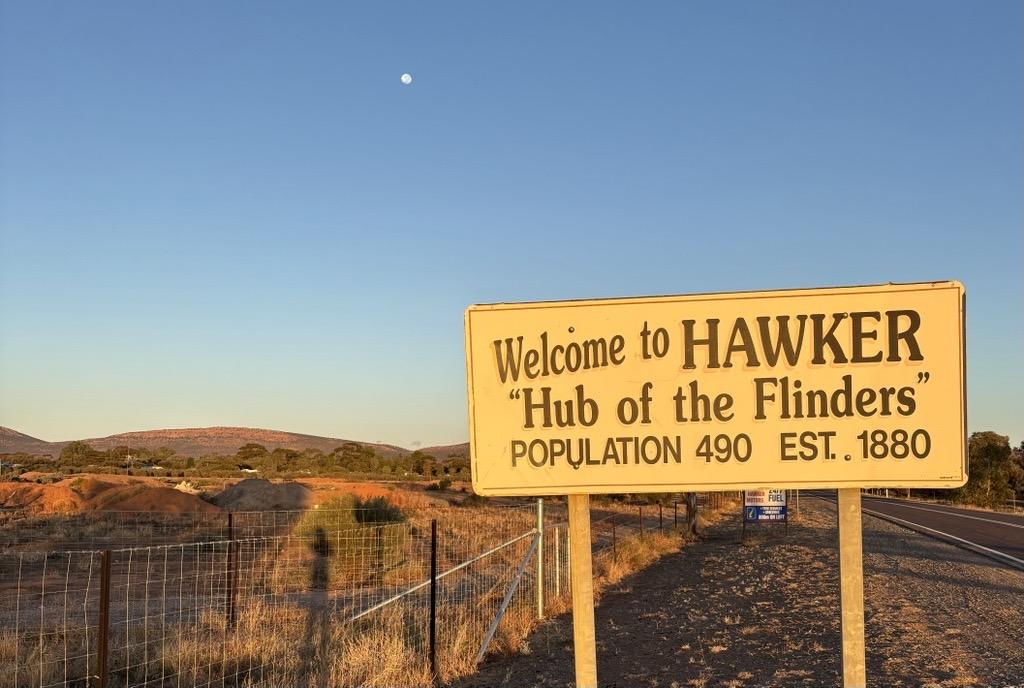 Welcome to Hawker sign