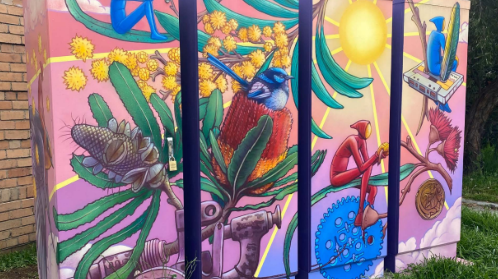 Neighbourhood battery painted