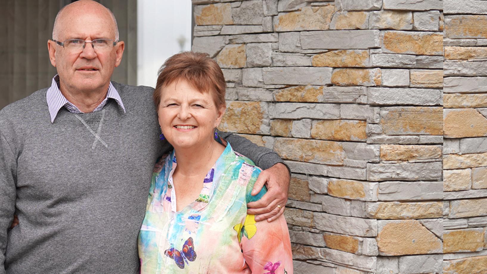 People looking at the camera and smiling