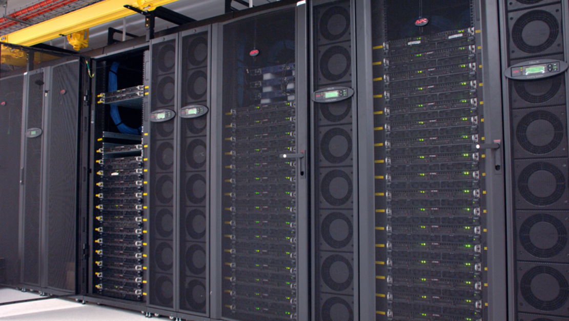 Interior photo of CSIRO's GPU cluster at its data centre