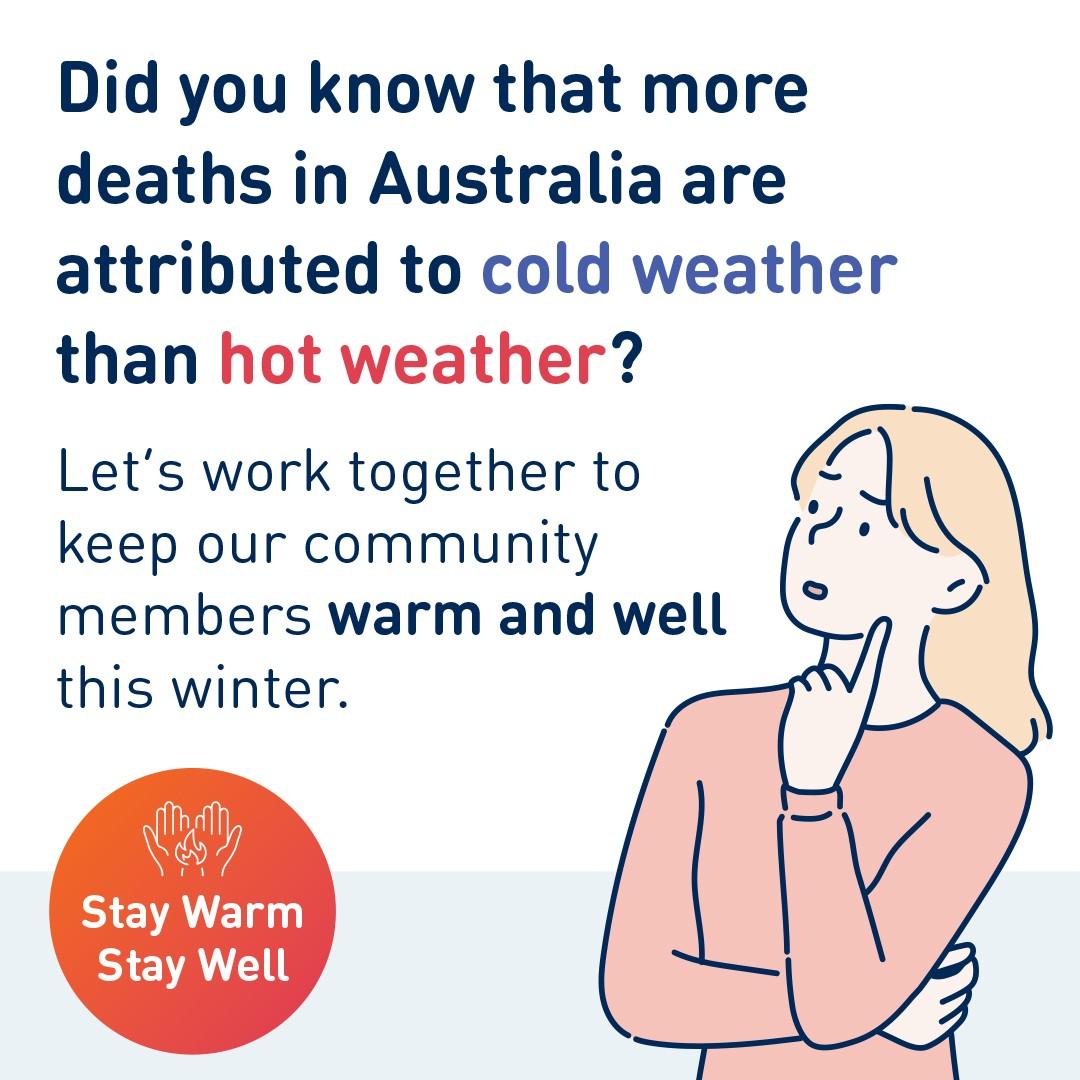Social media tile advertising winter warmer campaign
