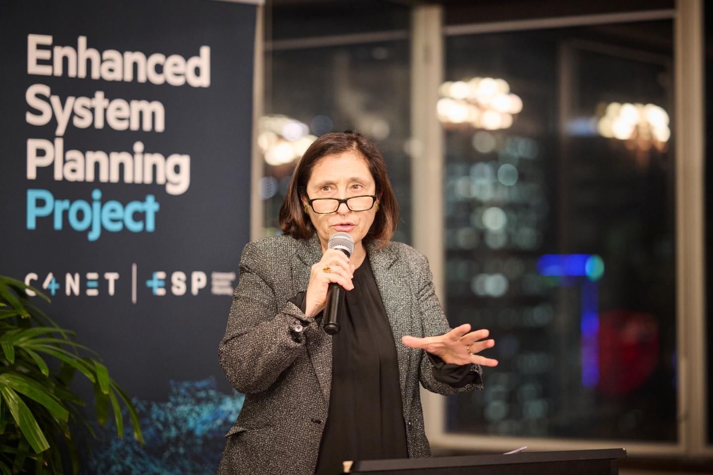 Lily D'Ambrosio at the Enhance System Planning Project launch