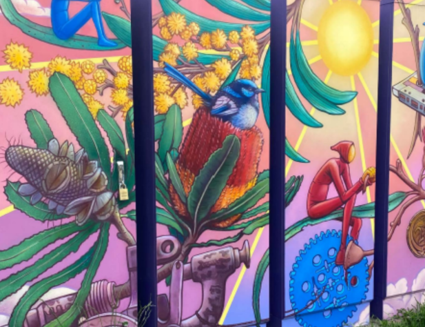 Neighbourhood battery painted