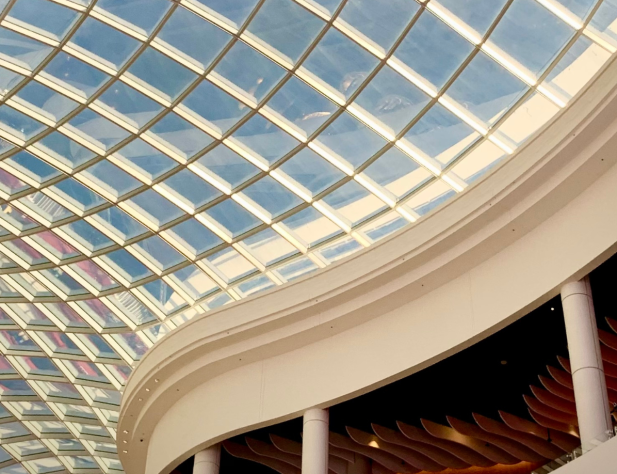 Photo of glass ceiling, interior, Chadstone Shopping Centre