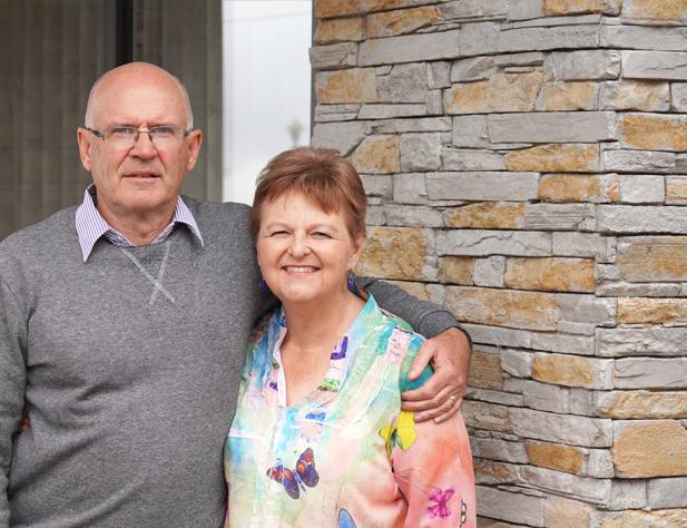 People looking at the camera and smiling