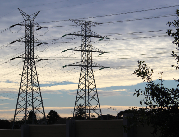 Powerlines outside Melbourne