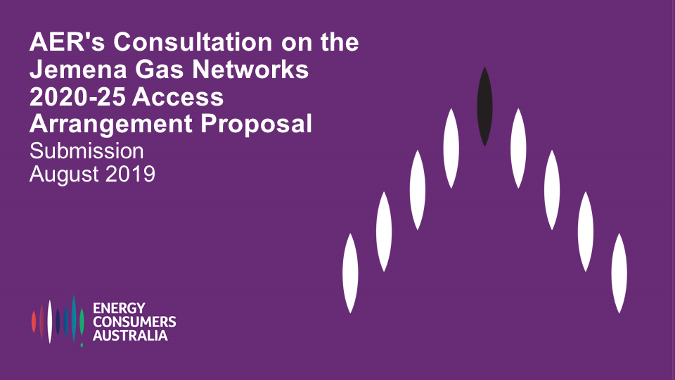 AER's Consultation on the Jemena-Gas-Networks 2020-25 Access Arrangement Proposal: Submission