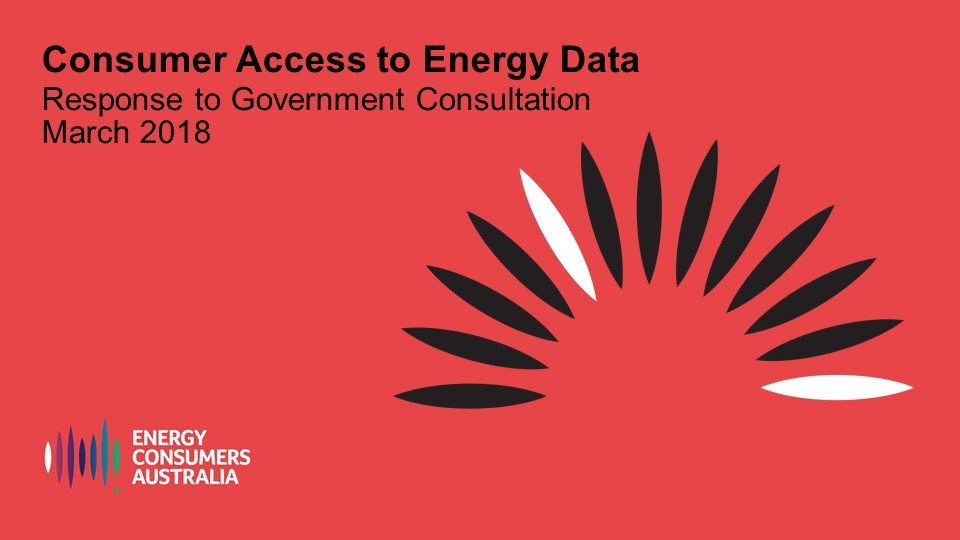Consumer Access to Energy Data - Response to Government Consultation