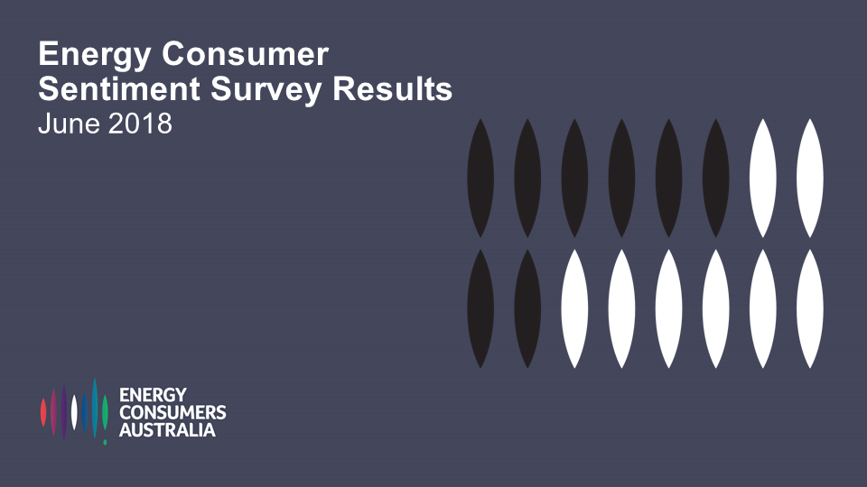 Energy Consumer Sentiment Survey June 2018