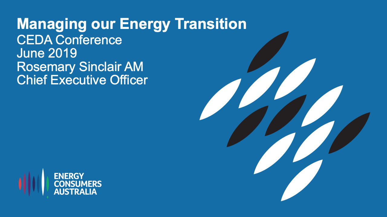 Managing our energy transition