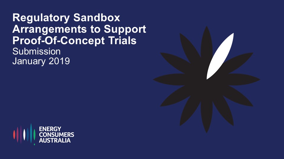 Regulatory Sandbox Arrangements to Support Proof-Of-Concept Trials: Submission