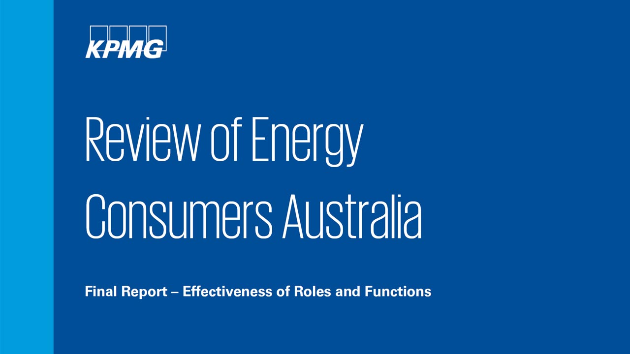 Review of Energy Consumers Australia Final Report