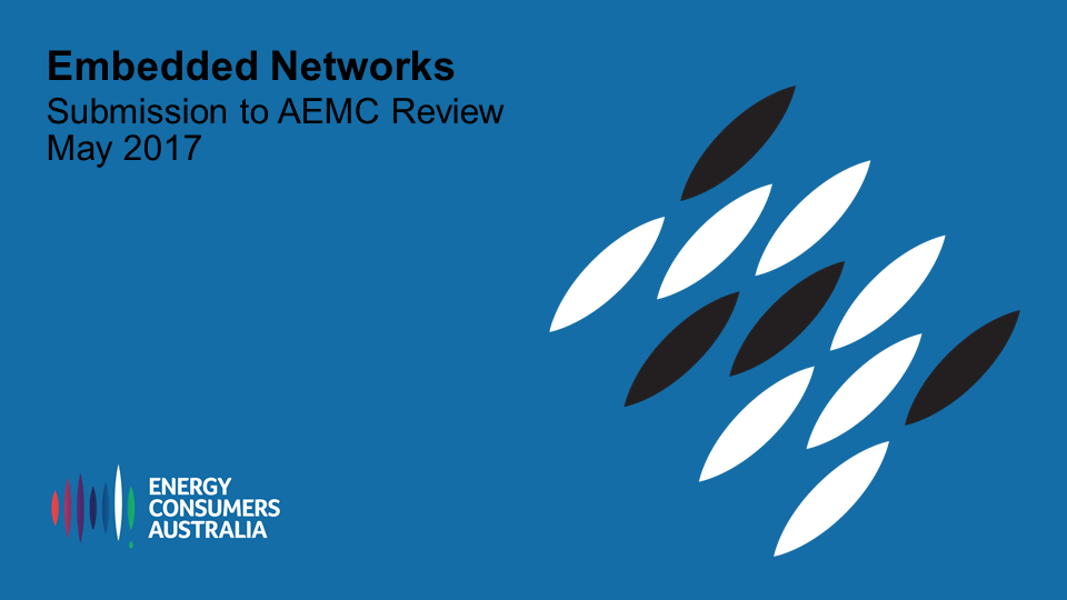 Submission to AEMC Review of Embedded Networks