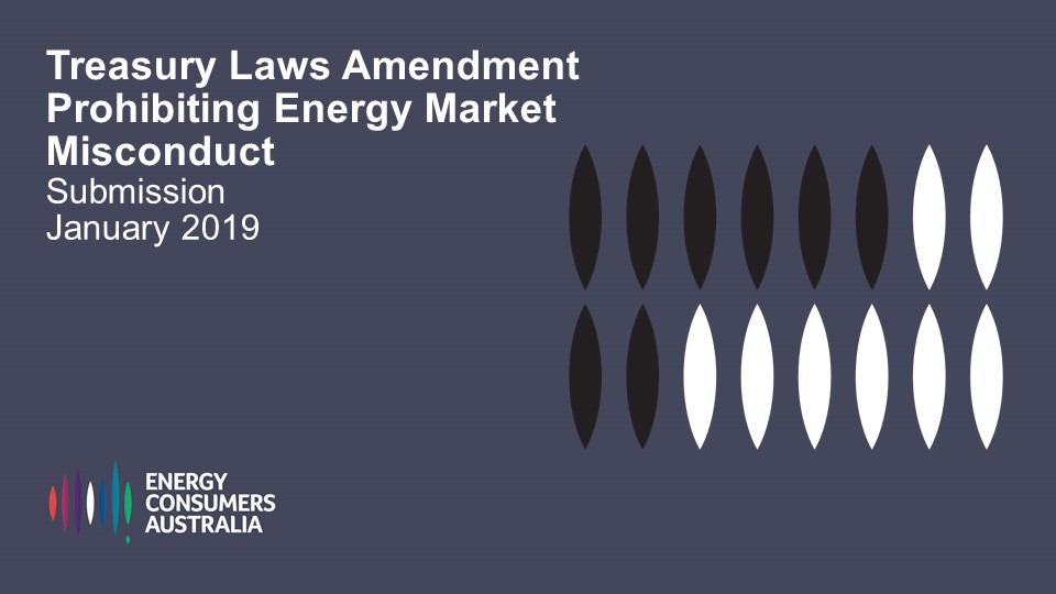 Treasury Laws Amendment - Prohibiting Energy Market Misconduct